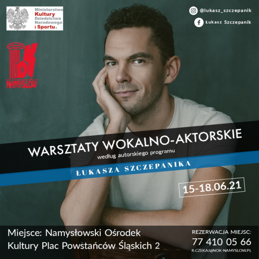 Warsztaty wokalno-aktorskie Łukasza Szczepaniaka